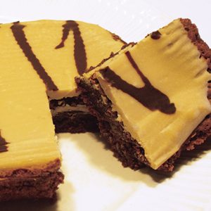 Zebra Square Brownies